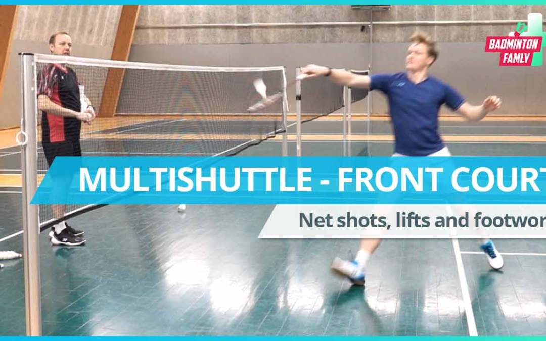 Multishuttle beginners front court