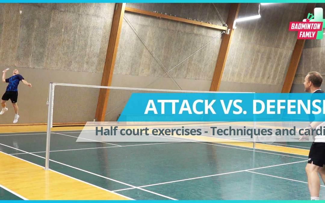Half court smash and defense exercises